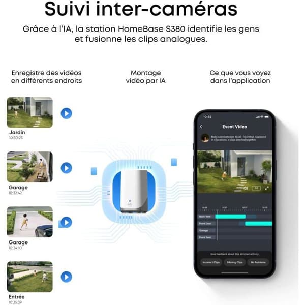 Övervakningskamera - EUFY SECURITY - SoloCam E42 - 4K UHD - Solenergi - Kit med 2