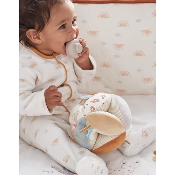 Greppboll - NOUKIE'S - Babou & Kendi - Beige - Leksak för bebis - Unisex