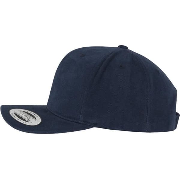 Keps Curved Cap - Flexfit - BROSAT BOMULL - 100% bomull - En storlek - Mörkblå