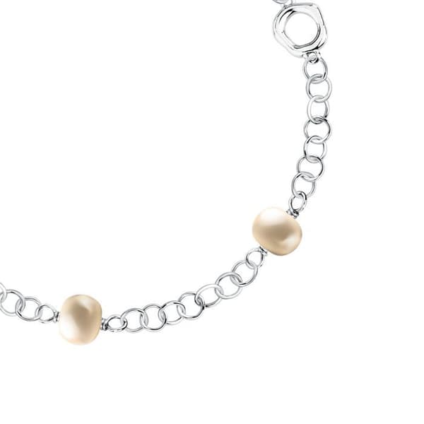 Smyckebandal ver silver med flodpärlor Perla SXU49