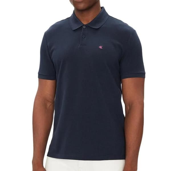 Polo Marin Man Calvin Klein Jeans Ss Monogram Pique