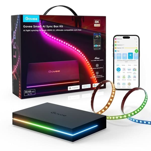 Ruban LED Govee LED-BAND FÖR TV MED SYNKBOX 2 - MATTER