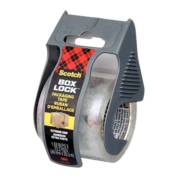 Transparent polypropylenetape 48 mm x 20,3 m med dispenser