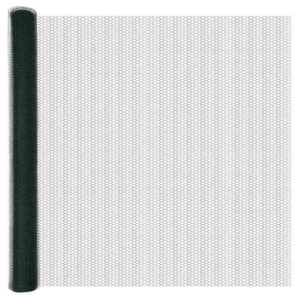 vidaXL Hexagonal stängsel Grön 1,6 x 10 m PVC 42005362