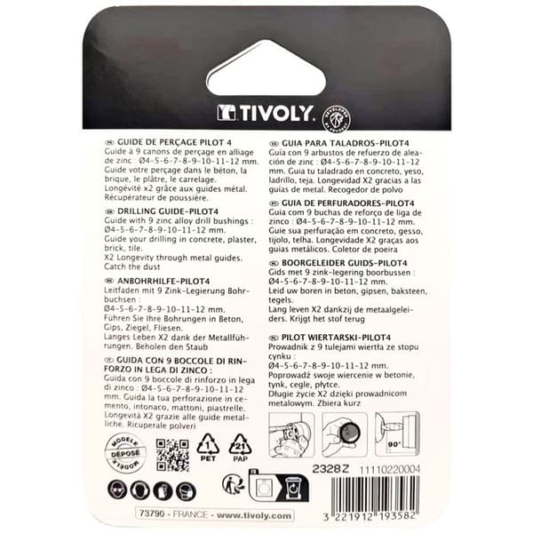 Tivoly Pilot 4 Round Drill Guide - Blå