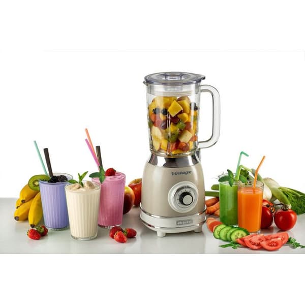 VINTAGE GLAS BLENDER 1000 WATT 583 ARIETE BEIGE