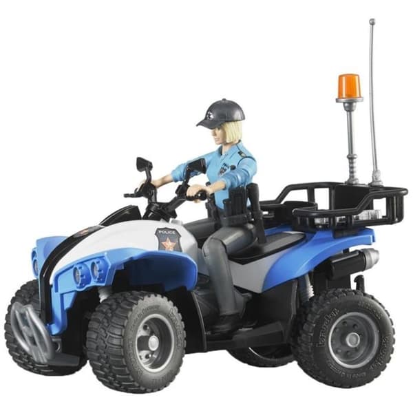 Quad Polis med Polisinspektör och Tillbehör