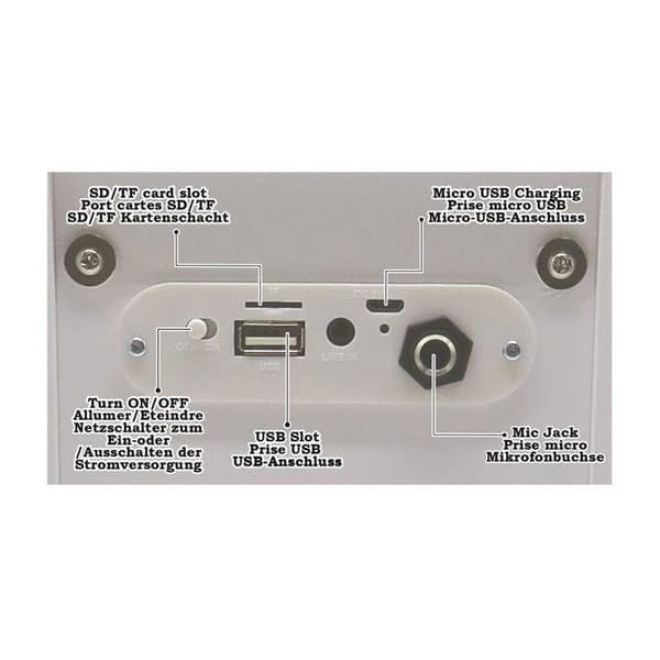 Karaokehögtalare för barn - LEXIBOOK - iParty® - Bluetooth® V5.0 - Ljuseffekter