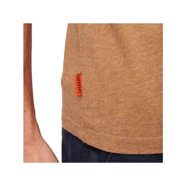 T-shirt Superdry Herr Essential Brun Bomull