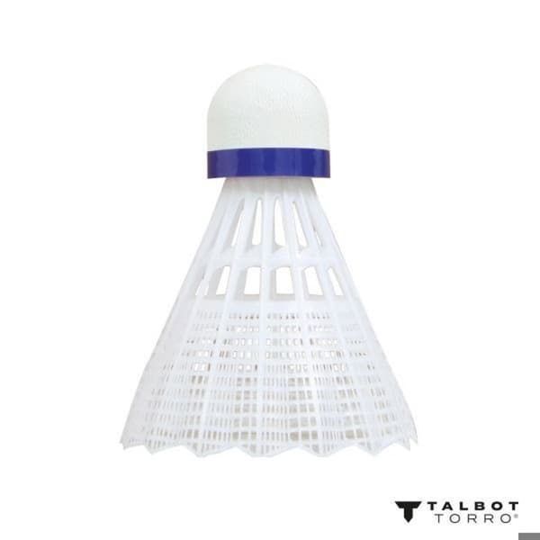 Badmintonshuttlecockar - Talbot Torro - Tech 350 - 100% nylon - Normal hastighet - 6 stycken