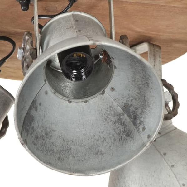 vidaXL Industritaklampa 25 W Silver 42x27 cm E27