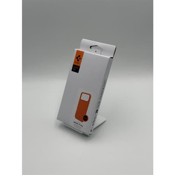 Siliconfodral MagSafe - SPIGEN - ACS11379 (iPhone 17 Pro 6.3") - MagSafe-kompatibel - Cosmic Orange - Mikrofiberfoder