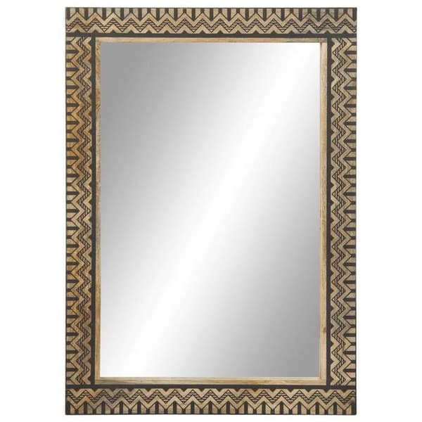 vidaXL Badr зеркало 50x70 см твердое дерево манго и стекло, зеркало, косметическое зеркало, вежливое зеркало, зеркало 4018659