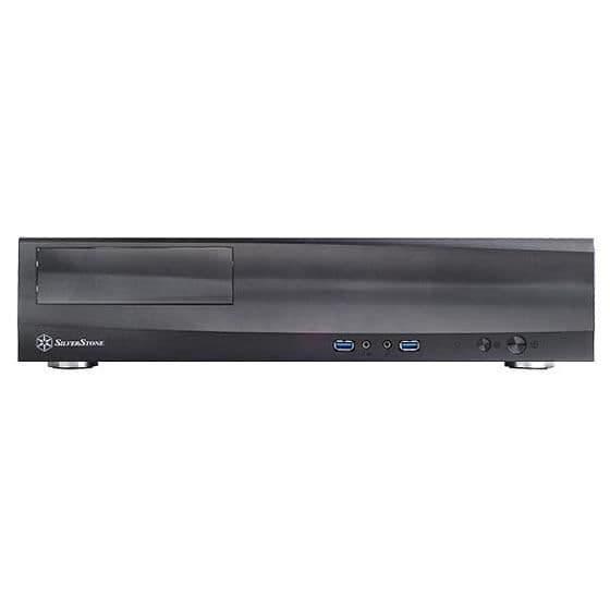 SilverStone SST-ML03B - Milo HTPC Micro ATX Silent Slim Datorfodral, svart