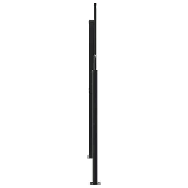 vidaXL Fällbar sidogardin vit 180x1000 cm 4004751