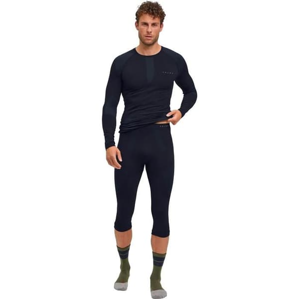 Legging 3/4 Falke Warm - svart