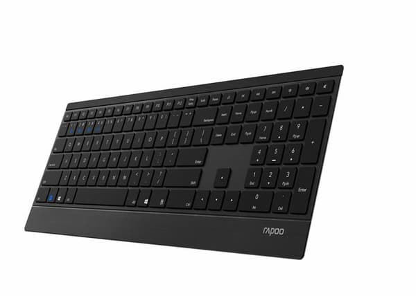 Dator Keyboard - RAPOO - RP E9500M UI-B - Trådlös - QWERTY - Svart