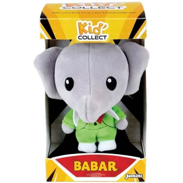 Samlarplush elekfant - JEMINI - BABAR - Kid'collect +/- 13 cm