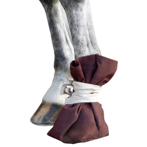 Kerbl hov/hovbehandlingssko - brun - 30x15 cm