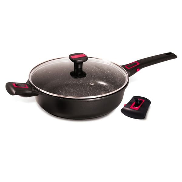 Sauterare med lock granit Pro keramik 28 cm - Baumalu