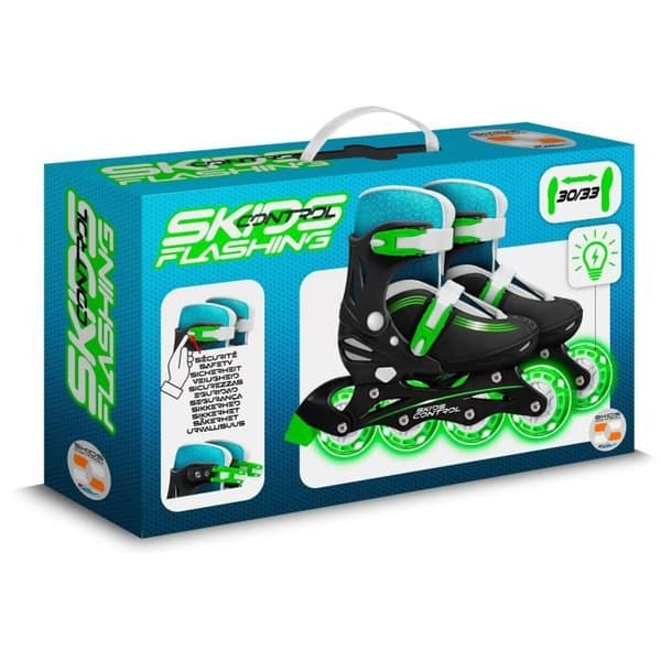 STAMP - Justerbara inlines - Light Up Wheels - Skid Control