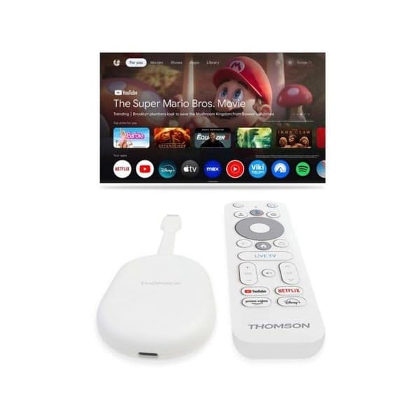 Thomson Go Cast 150 Google TV 4K UHD WiFi HDMI Röstkontroll