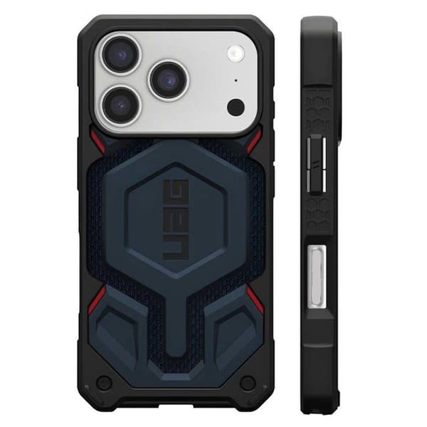 Coque MagSafe - UAG - Monarch Pro - iPhone 17 Pro - Kevlar - Extrem motstånd - Blå