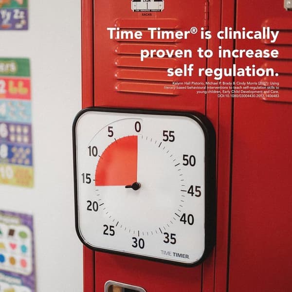 Visuell Timer - TIME TIMER - Original Stor - 30cm - Nedräkning - Svart