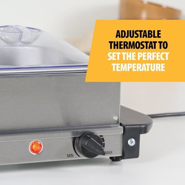 Tristar Buffévärmare 200 W 4,2 L Rostfritt stål Silver