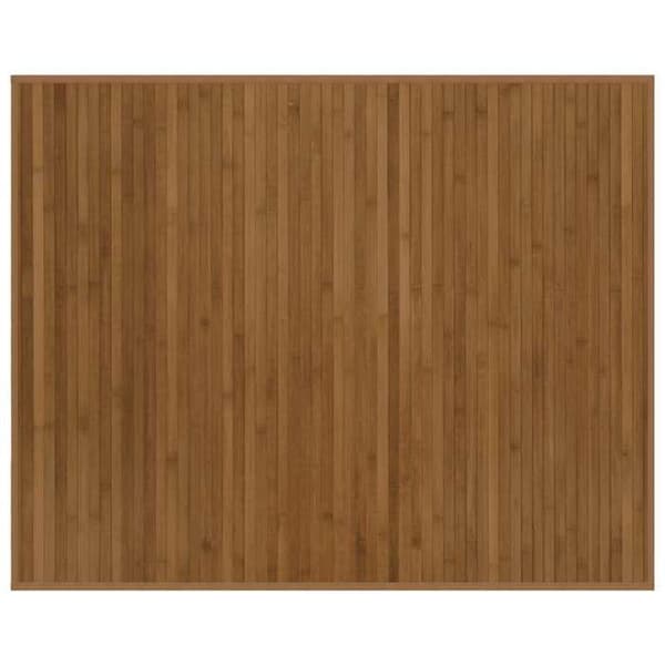 vidaXL Rektangulär matta brun 80x100 cm bambu 376902