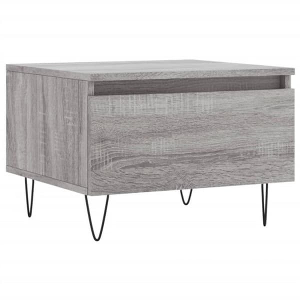 vidaXL Soffbord 2 st Sonoma Grå 50x46x35 cm Konstruerat trä 830873