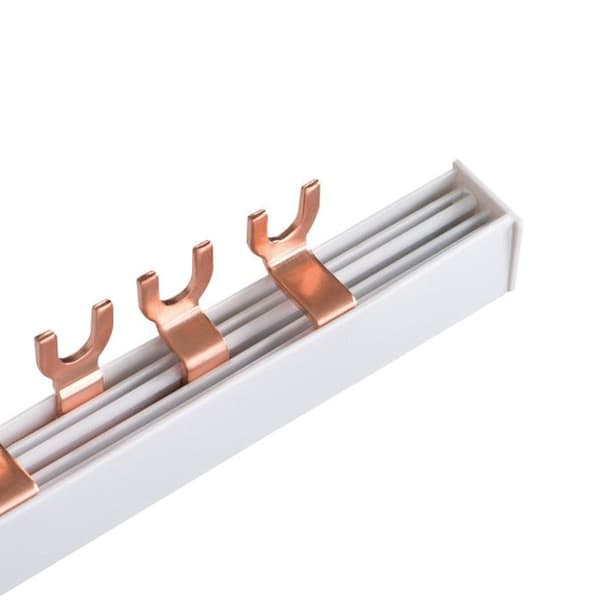 Kopparbro typ U - KANLUX - 3 poler - 63A - 1000mm - Vit