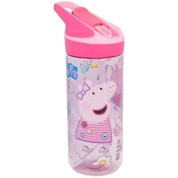 Flaska - Peppa Pig - Premium - Tritan - 620 ml - Automatisk hällsystem