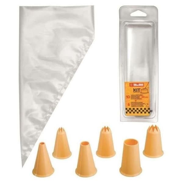 Köksaccessoar - IBILI - Kit med 10 engångspåsar och 10 spritstutsar - 30 cm