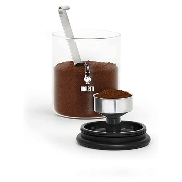 Kaffeburk - BIALETTI - Antigåva - Max 250g malet kaffe - Glas