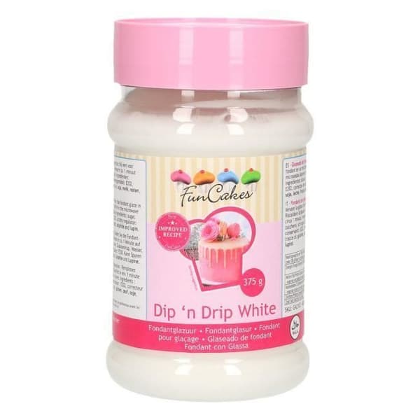 Vitt glasyrfondant Vit