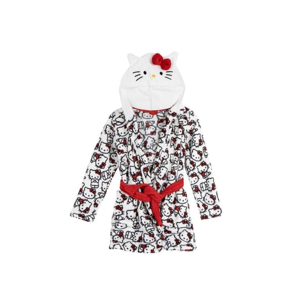 Badrumsmikrofleece med applikationer – Hello Kitty