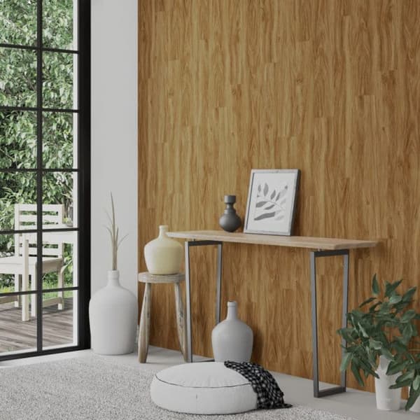 vidaXL Väggpaneler Trälook Brun PVC 2,06 m² 351816