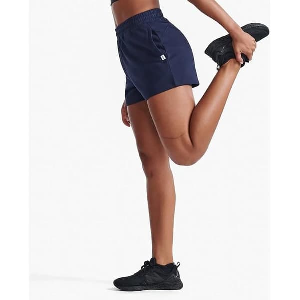 Kort dam 2XU Form French Terry - midnatt/vit