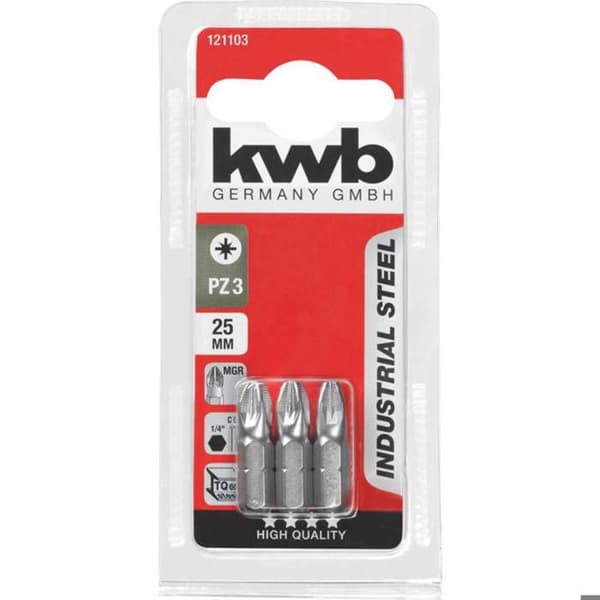 KWB Industristålspetsar, 25 MM - 121103