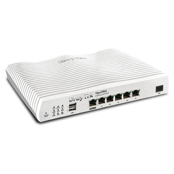 Modem-brandväggsrouter - DRAYTEK - VIGOR 2866 - GFAST - Ethernet Gigabit - Säkerhet WPA3
