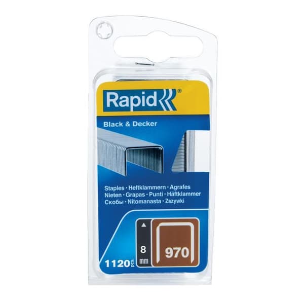 RAPID galvaniserade häftklamrar - Platt tråd - N°970/8 mm