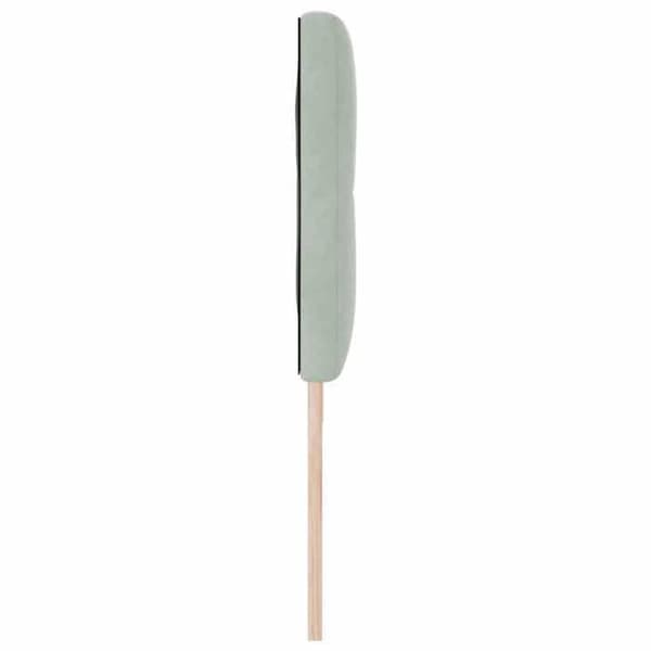 vidaXL Sänggavel Ljusgrå 180 cm Sammet 42007183