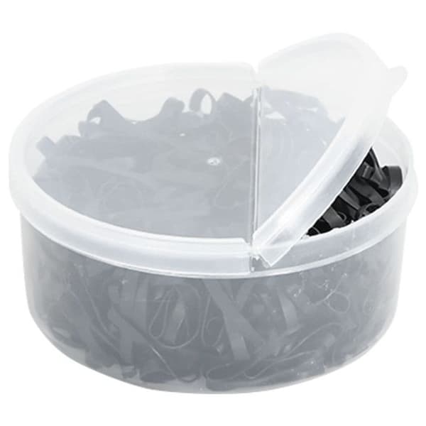 Flätade band för hästar - VIDAXL - 500 st - Svart silikon - Elastisk - Hållbar