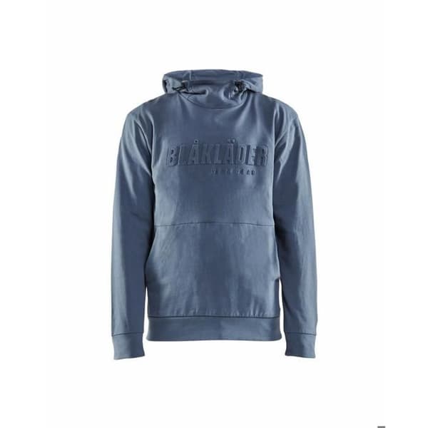 3D-tryckt hoodie i påfågelblå - Blaklader