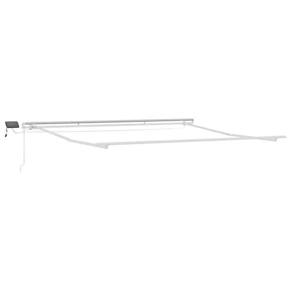 vidaXL Markisram Vit 450 × 350 cm Aluminium 313206