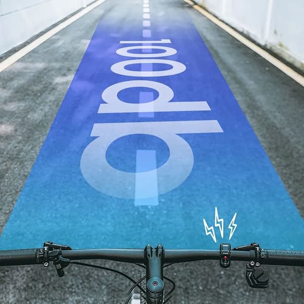 Cykelringklocka i Q-form 100 dB - svart