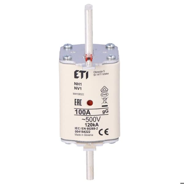 Fusible - NH1 gG 100A/500V - långsiktig