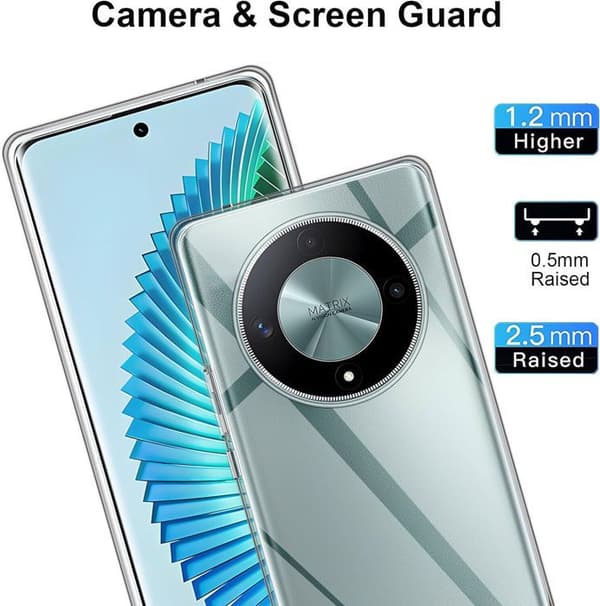 Fodral för Honor Magic 6 Lite / X50 5G - Transparent TPU-silikonskyddsfodral