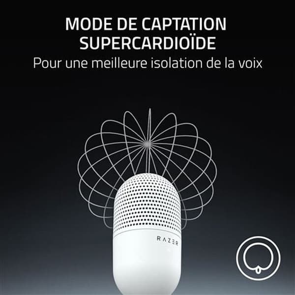 Razer Seiren V3 Mini Mikrofon - Vit